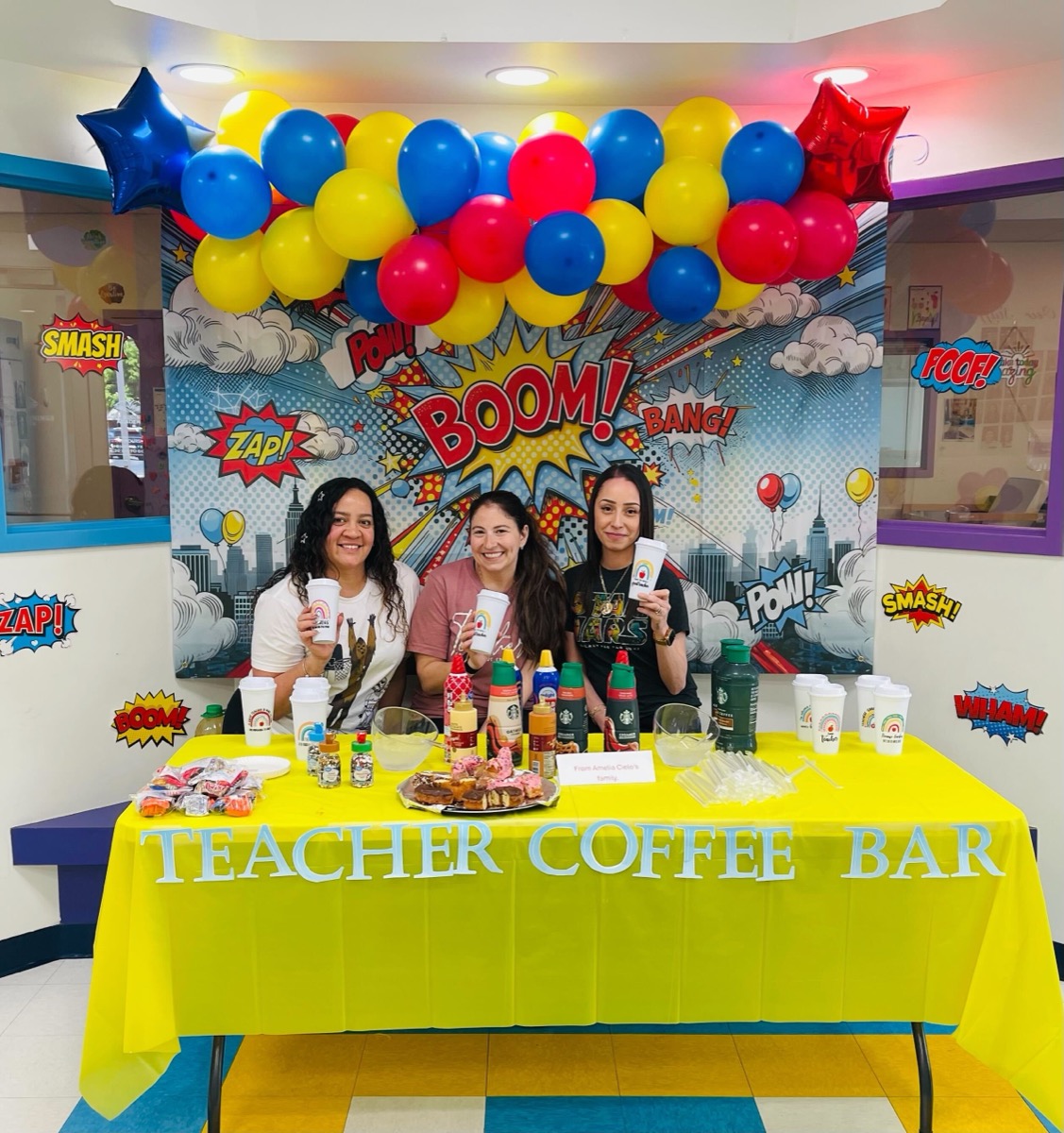 Team at the Teacher Appreciation Coffee Bar